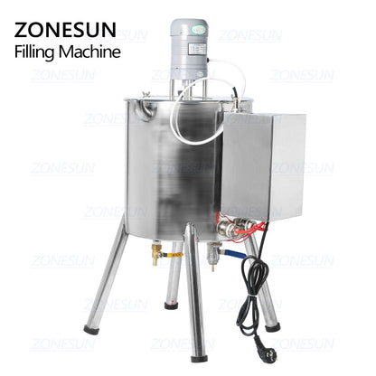 ZONESUN ZS‑GTL 15 L / 30 L Heating Paste Filling Machine with Mixer