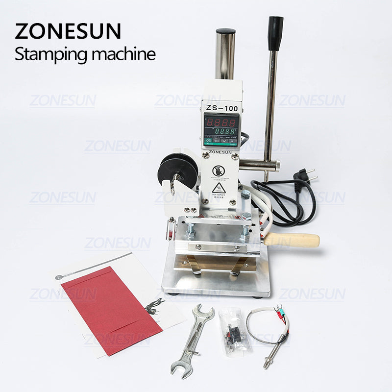 ZONESUN ZS‑100B Dual‑Use Hot Foil & Embossing Stamping Machine