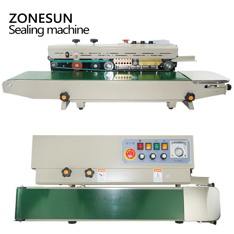 ZONESUN FK‑1000 Continuous Band Sealer with Solid‑Ink Printer