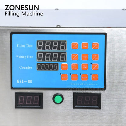 ZONESUN 2 Nozzles Peristaltic Pump Liquid Filling Machine