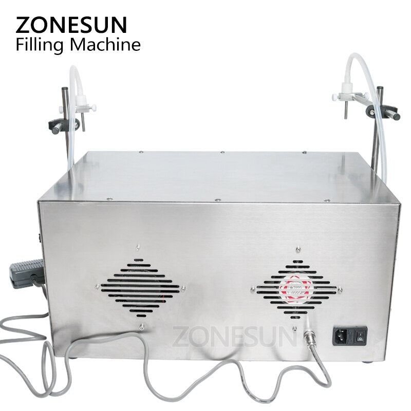ZONESUN 2 Nozzles Peristaltic Pump Liquid Filling Machine