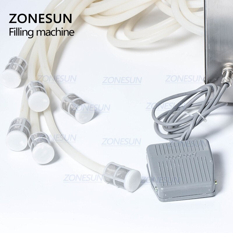 ZONESUN ZS‑DPSP6 6‑Nozzle Spout Pouch Liquid Filling Machine