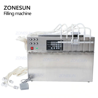 ZONESUN ZS‑DPSP6 6‑Nozzle Spout Pouch Liquid Filling Machine