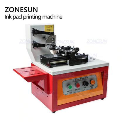 ZONESUN Y70 Automatic Ink Pad Printer for Bottles, Cartons & Cans