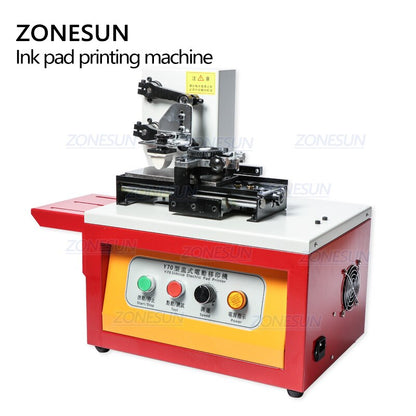 ZONESUN Y70 Automatic Ink Pad Printer for Bottles, Cartons & Cans