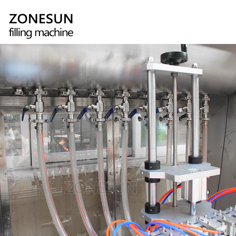 ZONESUN ZS-YT8T-8ZL Auto Pneumatic 4 Nozzles Liquid Filling Machine