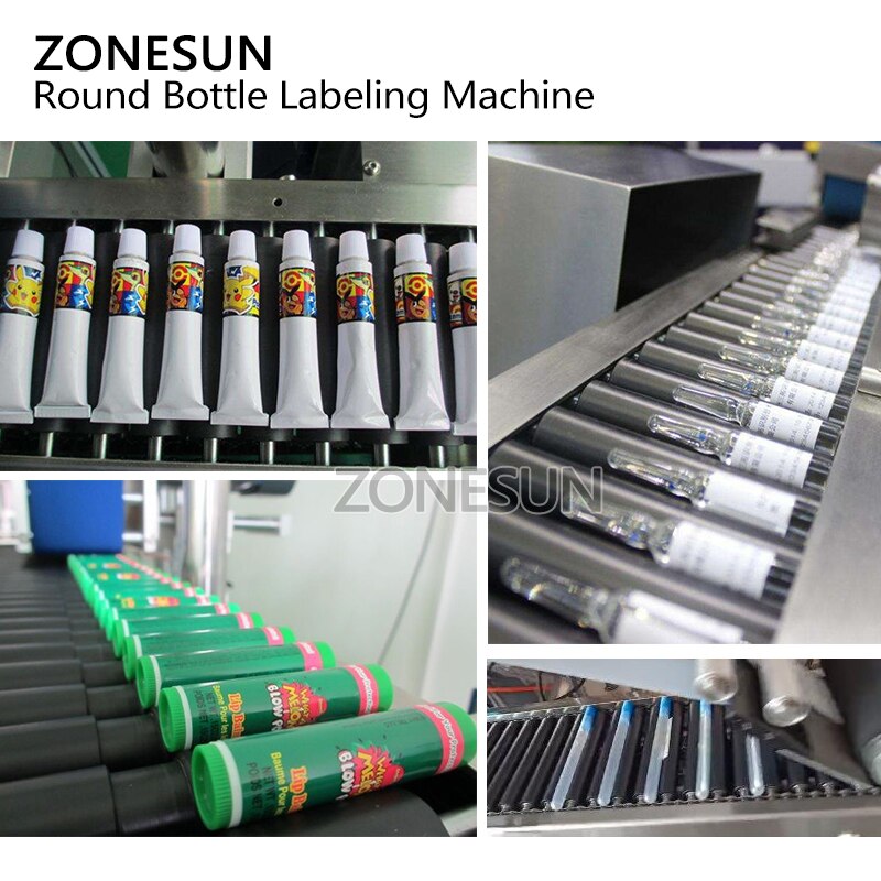 ZONESUN ZS-TB800 High Speed Automatic Small Round Bottle Labeling Machine