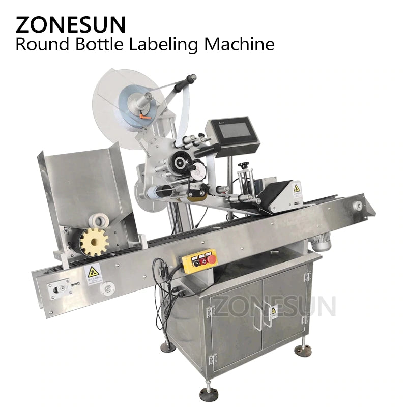 ZONESUN ZS-TB800 High Speed Automatic Small Round Bottle Labeling Machine