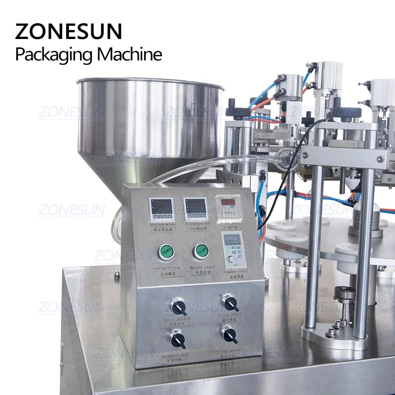 ZONESUN ZS-GZNF10 Máquina llenadora y selladora de tubos de pasta ultrasónica de 10 orificios
