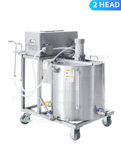 ZONESUN ZS-GTCD Semi Automatic Wax Melting Mixing Filling Machine