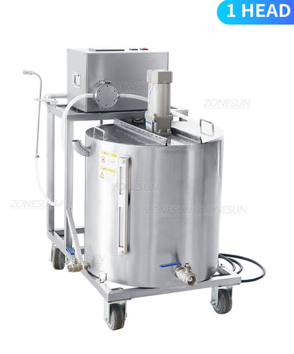 ZONESUN ZS-GTCD Semi Automatic Wax Melting Mixing Filling Machine