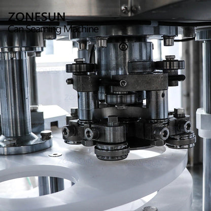 ZONESUN Automatic Electric Round Can Sealing Machine with Dust Cover
