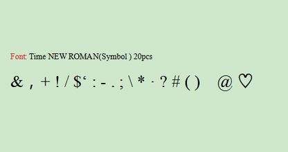 ZONESUN-Molde de sello de números, alfabeto y símbolos para máquina de estampado ZS-110A