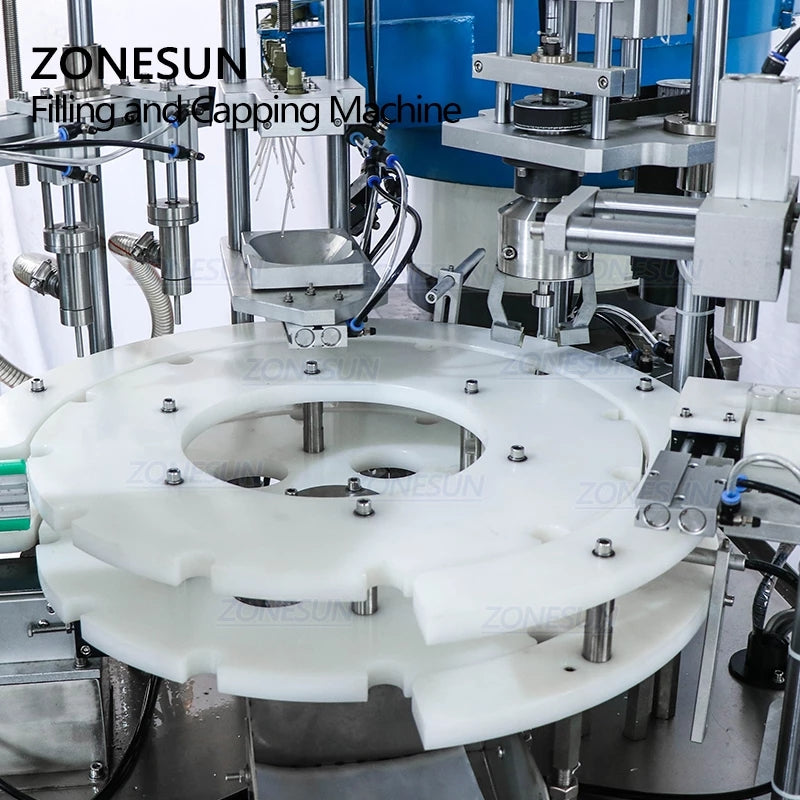 ZONESUN ZS-AFC2 Automatic Paste Filling & Capping Machine With Feeder