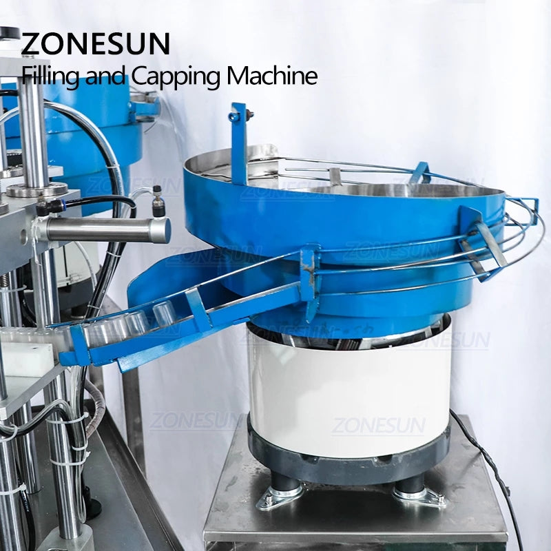 ZONESUN ZS-AFC2 Automatic Paste Filling & Capping Machine With Feeder