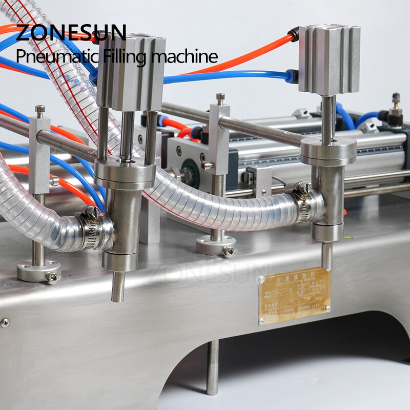ZONESUN ZS-YT2 Pneumatic 2 Nozzles Liquid Filling Machine