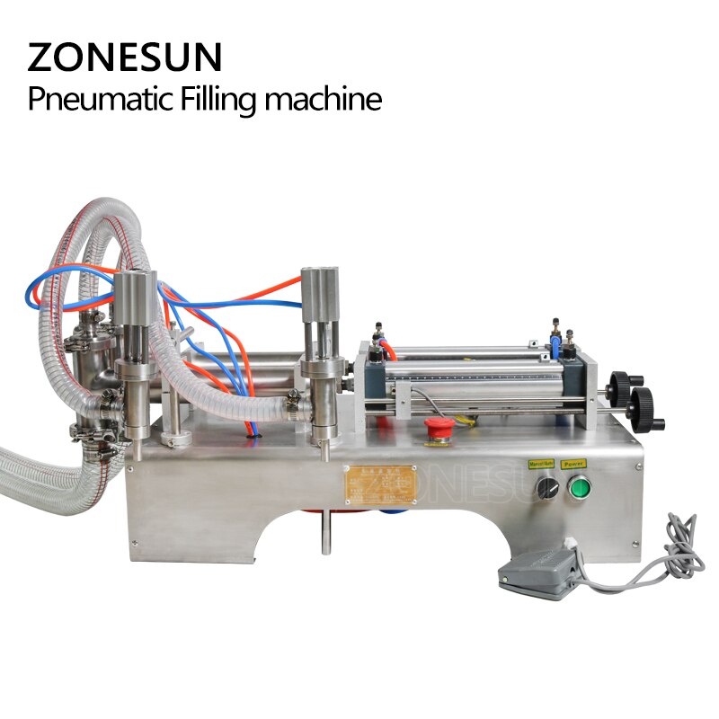 ZONESUN ZS-YT2 Pneumatic 2 Nozzles Liquid Filling Machine