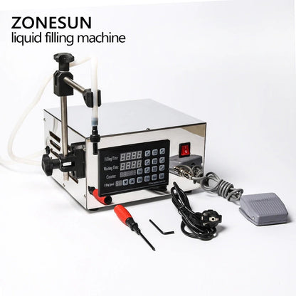 ZONESUN KC-280 Stainless Steel Diaphragm Pump Liquid Filling Machine