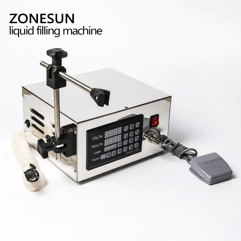 ZONESUN KC-280 Stainless Steel Diaphragm Pump Liquid Filling Machine