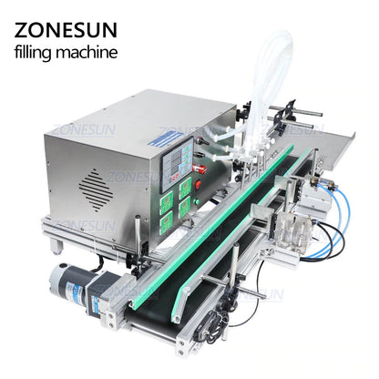 ZONESUN ZS‑DTDP4 Auto-Desktop 4‑Nozzle Diaphragm Pump Liquid Filler