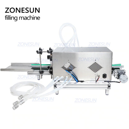 ZONESUN ZS‑DTDP4 Auto-Desktop 4‑Nozzle Diaphragm Pump Liquid Filler