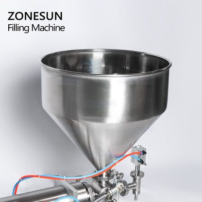 ZONESUN ZS‑GT1P Pneumatic Paste&Liquid Filling Machine–Semi‑Automatic