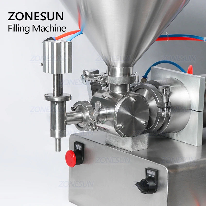 ZONESUN ZS‑GT1P Pneumatic Paste&Liquid Filling Machine–Semi‑Automatic