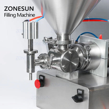 ZONESUN ZS‑GT1P Pneumatic Paste&Liquid Filling Machine–Semi‑Automatic