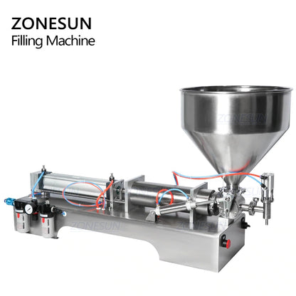 ZONESUN ZS‑GT1P Pneumatic Paste&Liquid Filling Machine–Semi‑Automatic