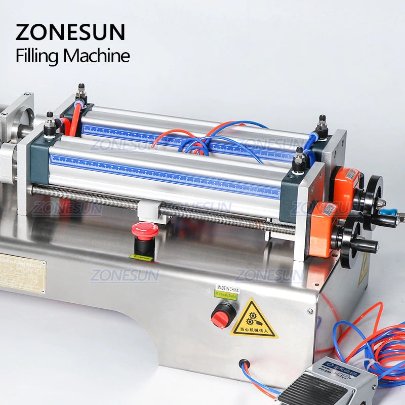 ZONESUN ZS‑YT2 Full Pneumatic 2‑Nozzle Liquid Filling Machine