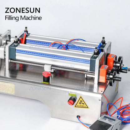 ZONESUN ZS‑YT2 Full Pneumatic 2‑Nozzle Liquid Filling Machine