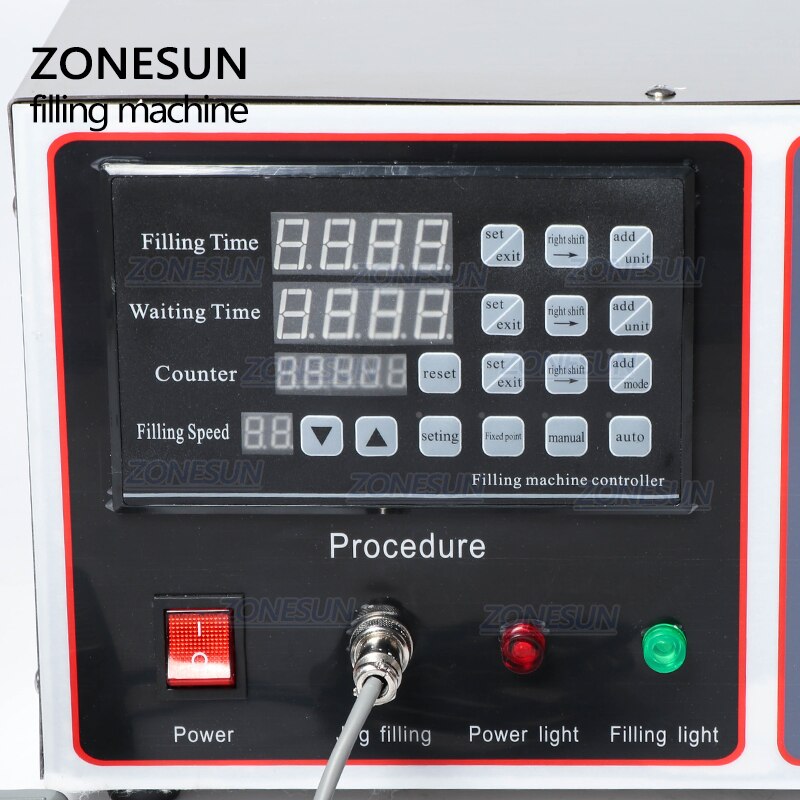 ZONESUN ZS‑GFK17B Semi‑Automatic Diaphragm Pump Liquid Filling Machine