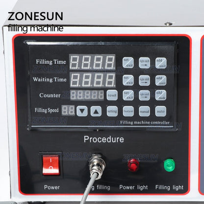 ZONESUN ZS‑GFK17B Semi‑Automatic Diaphragm Pump Liquid Filling Machine