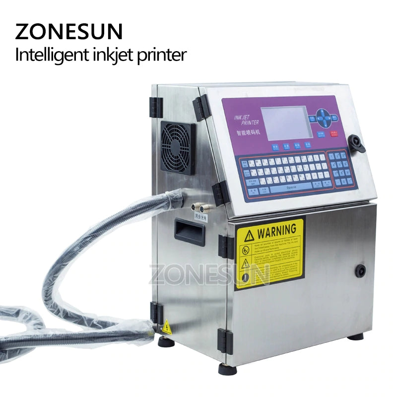 ZONESUN Digital Metal Batch Number Inkjet Printer with Conveyor
