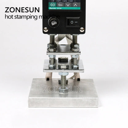 ZONESUN 500W Hand‑held Hot Stamping Tool – 5×7 cm / 8×10 cm / 10×13 cm