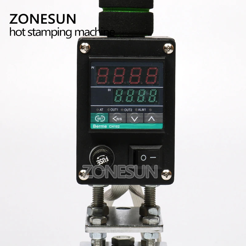 ZONESUN 500W Hand‑held Hot Stamping Tool – 5×7 cm / 8×10 cm / 10×13 cm