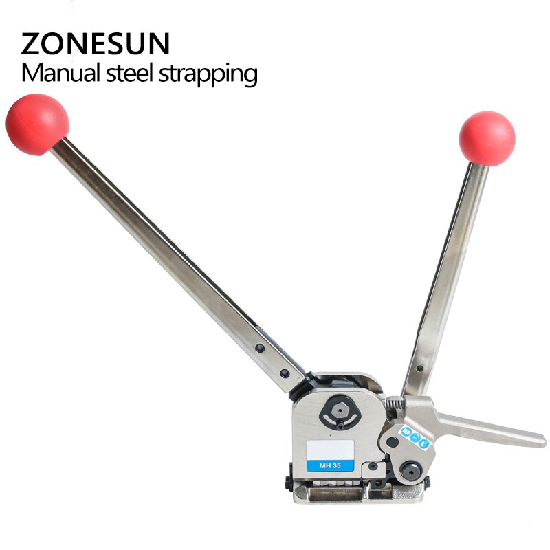 ZONESUN MH35 Manual Sealless Steel Strapping Tool–16–25 mm Heavy‑Duty