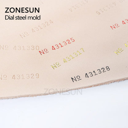 ZONESUN Thermal Ribbon Dialing Number Print Accessory for Hot Stamping