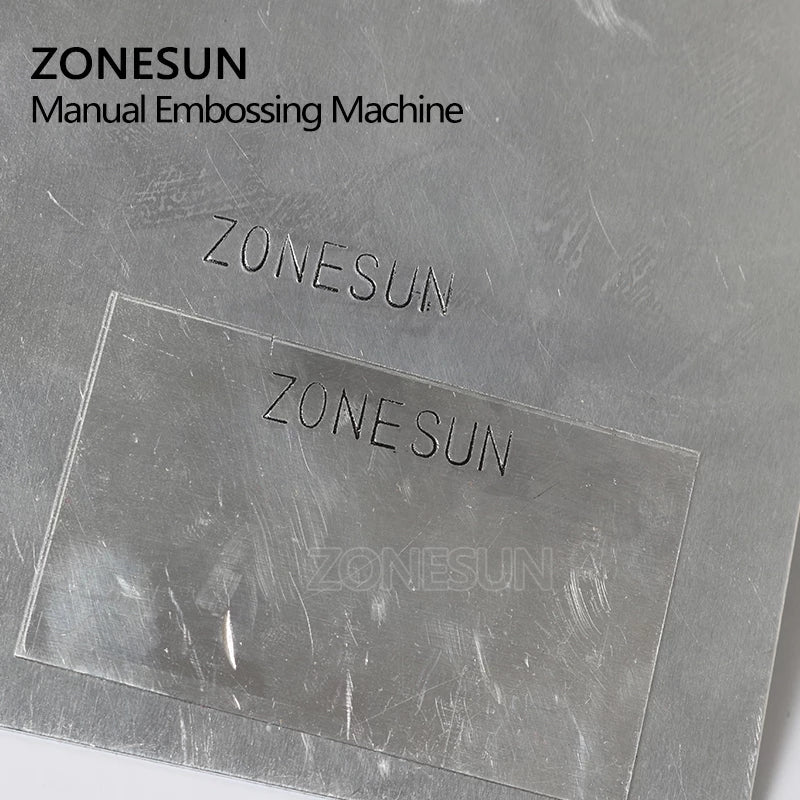 ZONESUN Manual Metal Embossing Machine for Tags, Nameplates&Bracelets