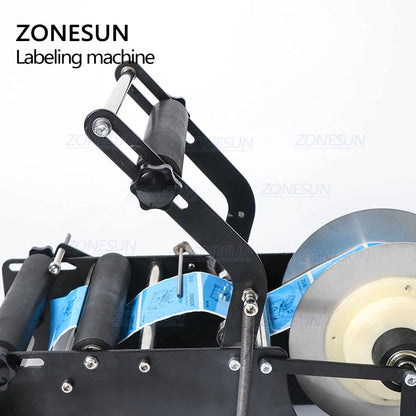 ZONESUN ZS‑50P Manual Round Bottle Labeling Machine for Small Jobs