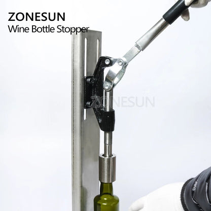 ZONESUN Manual Wine Corking Machine for 20–24mm Bottles