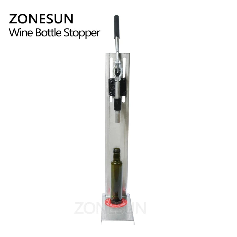 ZONESUN Manual Wine Corking Machine for 20–24mm Bottles