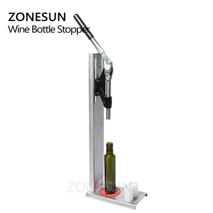 ZONESUN Manual Wine Corking Machine for 20–24mm Bottles