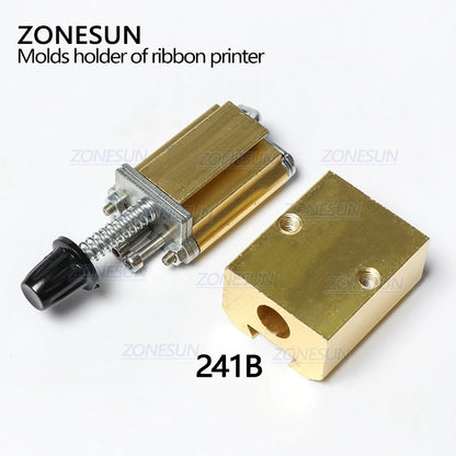 ZONESUN Copper Mould Holder for DY‑8 & HP241B Ribbon Coding Machines