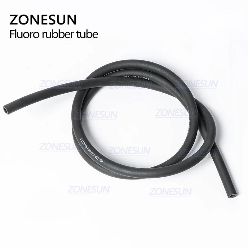 ZONESUN PJ-GZ6 Fluorine Rubber Hose 2m for Acid & Alkali Filling
