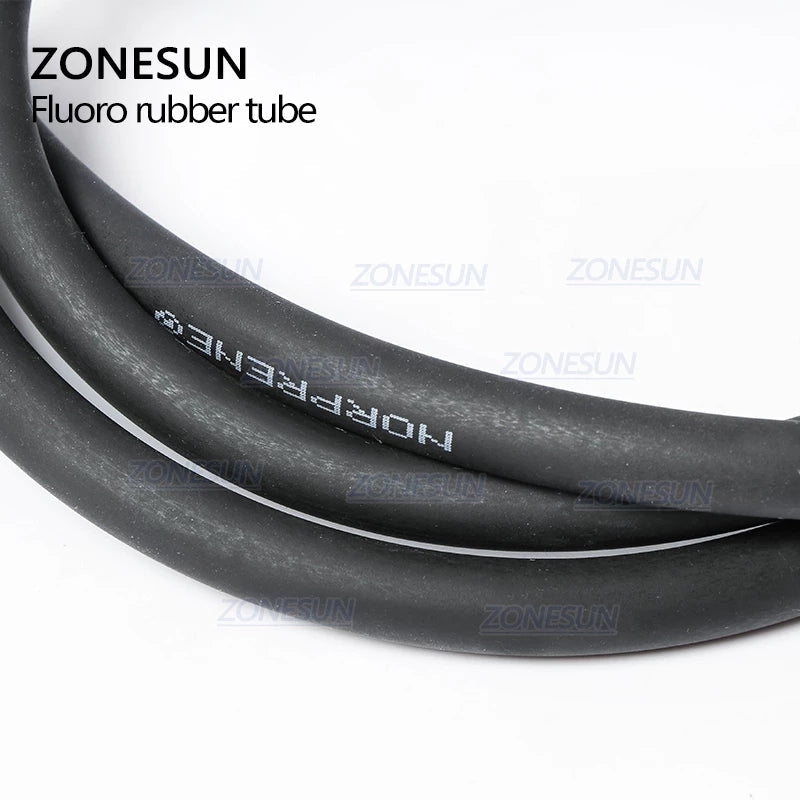 ZONESUN PJ-GZ6 Fluorine Rubber Hose 2m for Acid & Alkali Filling