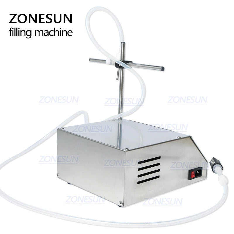 ZONESUN Single Nozzle Peristaltic Pump Digital Liquid Filling Machine