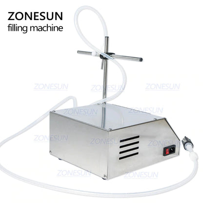 ZONESUN Single Nozzle Peristaltic Pump Digital Liquid Filling Machine