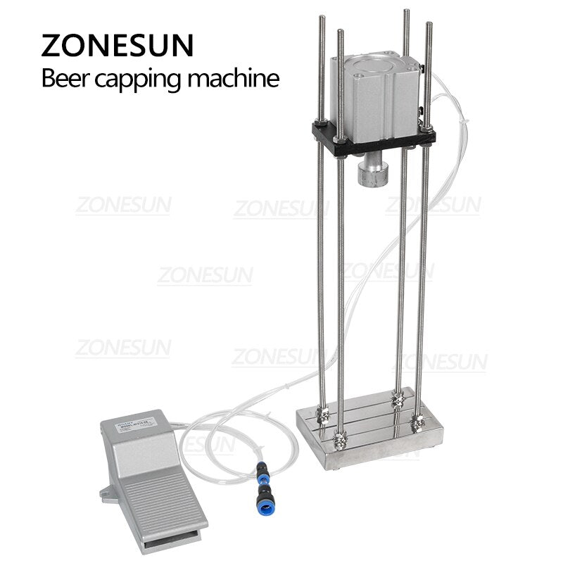 ZONESUN ZS‑BBC2 Pneumatic Semi‑Auto Beer Crown Capper