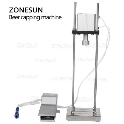 ZONESUN ZS‑BBC2 Pneumatic Semi‑Auto Beer Crown Capper